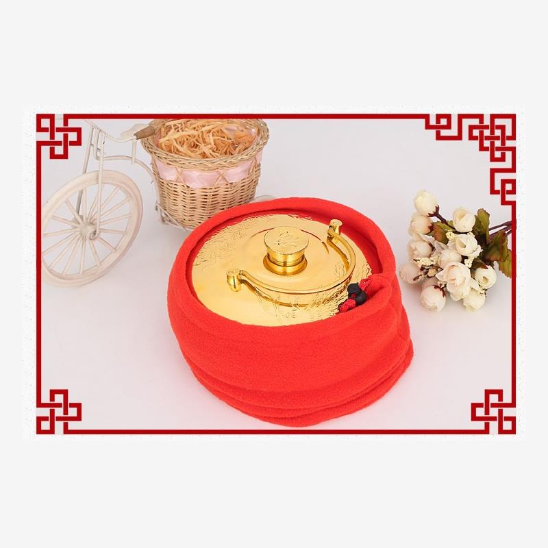 纯子 热水袋 暖带 手汤婆铜汤婆壶 布套暖宝 铜子