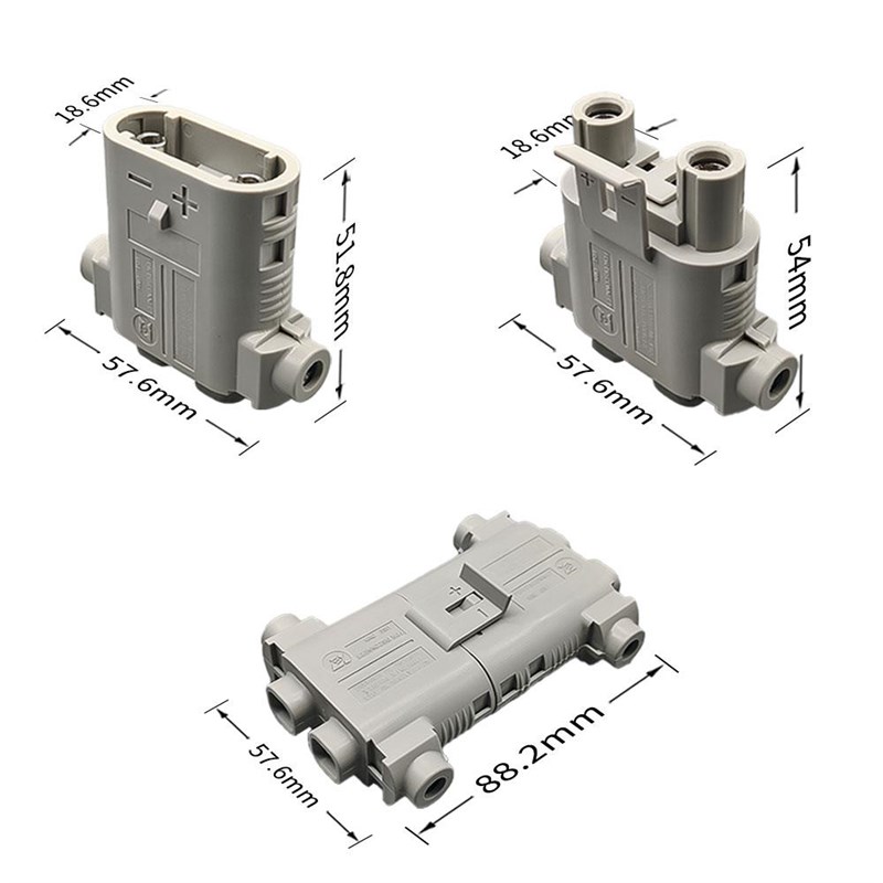 24V驻车空调公母连接插头16平方线免压免焊发电机机R充电头100A安