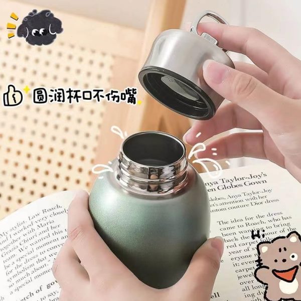 网红小胖87丁保温杯迷你304不锈钢口袋随身便携可爱300ml大肚水