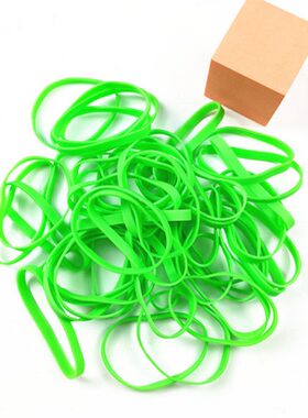 9厚绿色1.5制折颜色米捆绑宽家居办公橡皮筋橡胶定做0对毫6收纳品