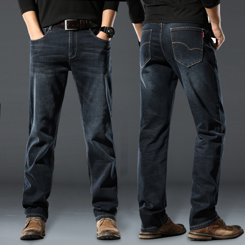 JEANS品牌牛仔裤男款直筒宽松春秋款2024新款中年休闲大码春秋季