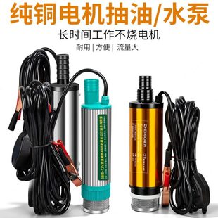 电动抽水泵12V直流家用小微型通用抽油神器220油抽子24伏自吸加油