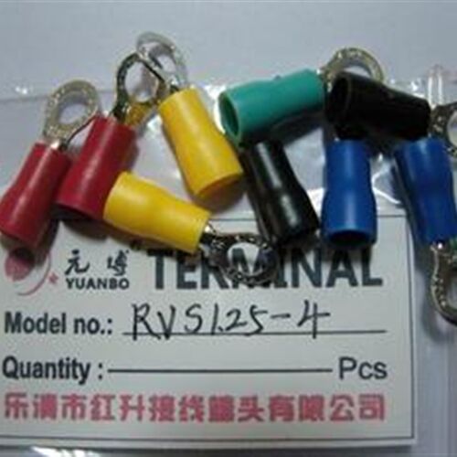 【厂家直销】圆形预绝缘端头RV1.25-4冷压接线端子1000只/包