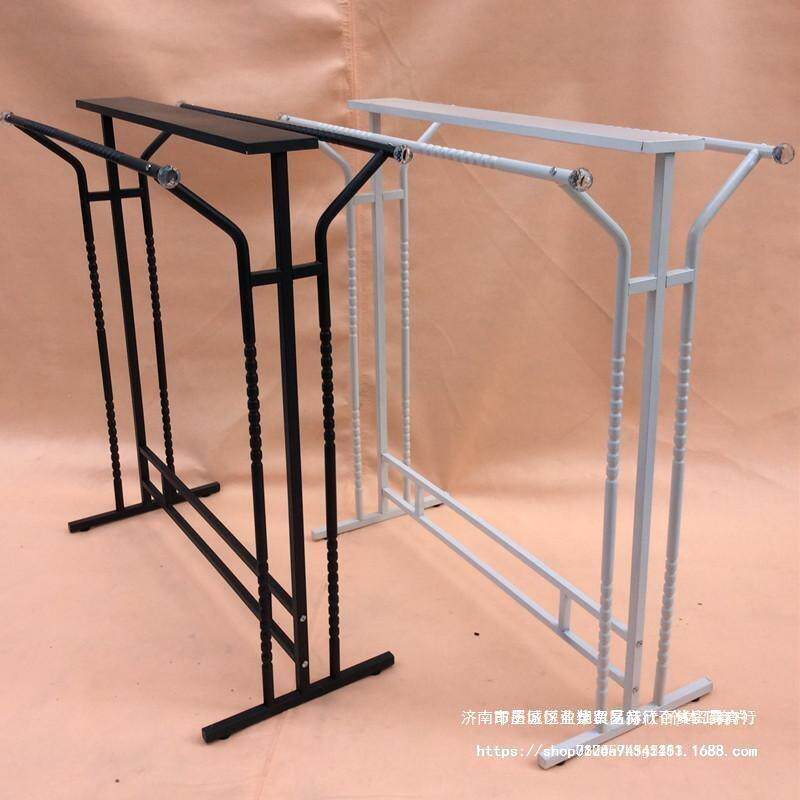 铁艺服装店展示架落地式挂衣架童装货架双杆侧挂衣服架子中岛架