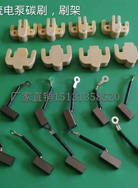 直流潜水泵转子配件叶轮碳刷12V24V48V60V72V伏转子轴承密封油封