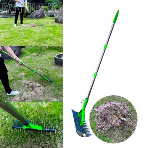 坪枯耙 茅耙叶 落耙 园土林除WNO垢耙松土 壤耙Thatch器 Rake
