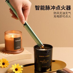 冲款蜡烛脉点火器电子家用煤气打火机长手柄燃气灶香薰点火棒充电