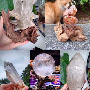 各种 水晶水晶球水晶矿标 簇  骸骨