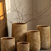 做旧大号花坛种植陶瓷特大装 饰绿植庭院陶罐花盆禅意摆件客厅复古