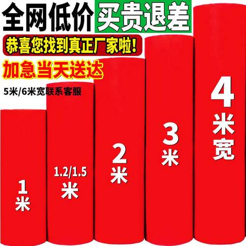 人仁红地毯一次性结婚庆开 业店铺门口大面积加厚舞台展会商用迎