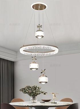 饭厅吊灯2025年新款简约现代轻奢高级感饭厅吊灯书房主卧室楼梯灯