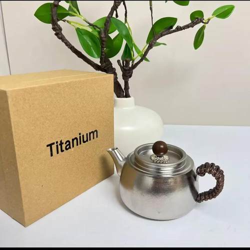 纯钛茶壶泡茶壶户外便携旅行茶具冲泡壶急需喝茶器茶道