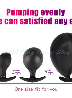 Silicone Inflated Super Big Anal Plug Dildo Pump Butt Plugs