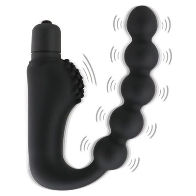 Granular prostate vibrator massager anal plug waterproof