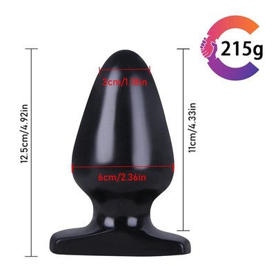 12.5*6cm Adult Anal Sex Toys Huge Butt Plugs for Men Prostat
