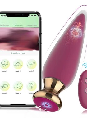 Anal Butt Plug Vibrator Long Distance Sex Toys for Men Women