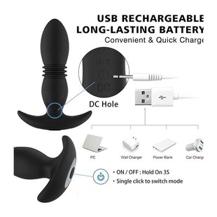 Anus Butt Massager Dildo Prostate Vibrators Male Huge Plug