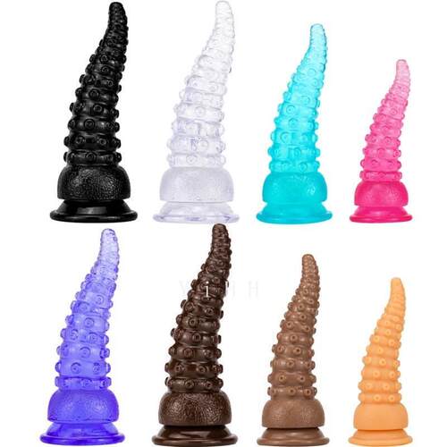 Cute Jelly butt plug Dildo Female G-spot Masturbator Anal Pl