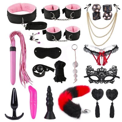 BDSM Bondage Sex Toys for Couples Restraints Set Anal Plug