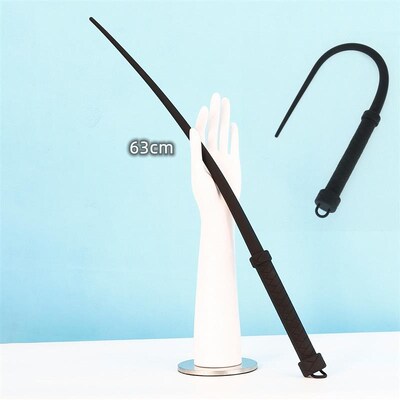 63cm Bondage Boutique Slim Silicone Riding Crop Horse Whip S