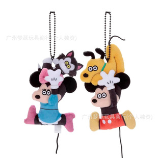 现货takaratomy松本米奇米妮挂件扁扁米奇布鲁托米妮费加罗挂饰