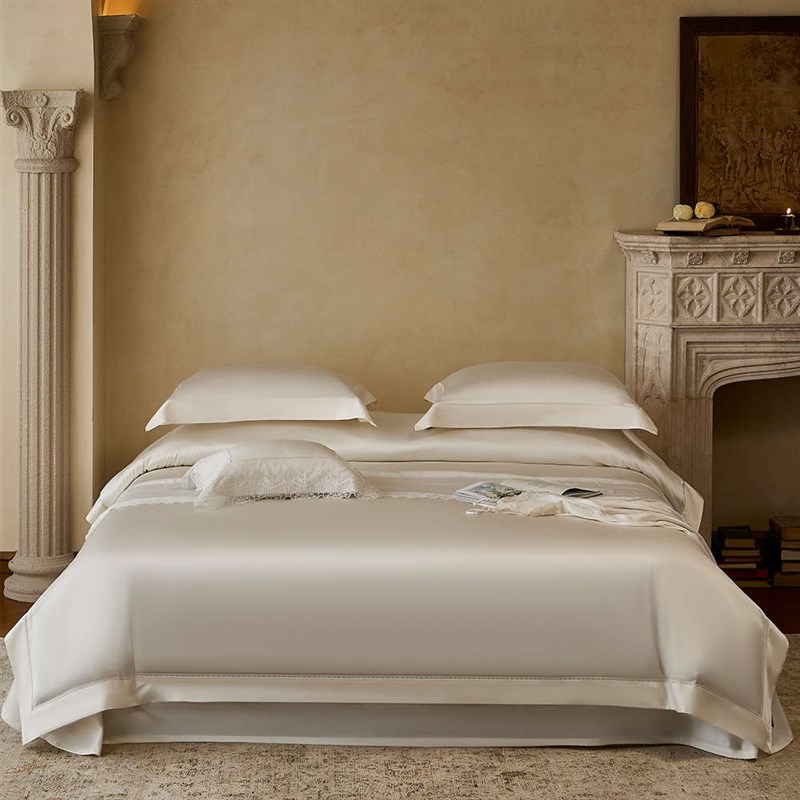 悠仙居家纺高级感真丝四件套天丝柔软H亲肤纯色柔滑被套床单床品