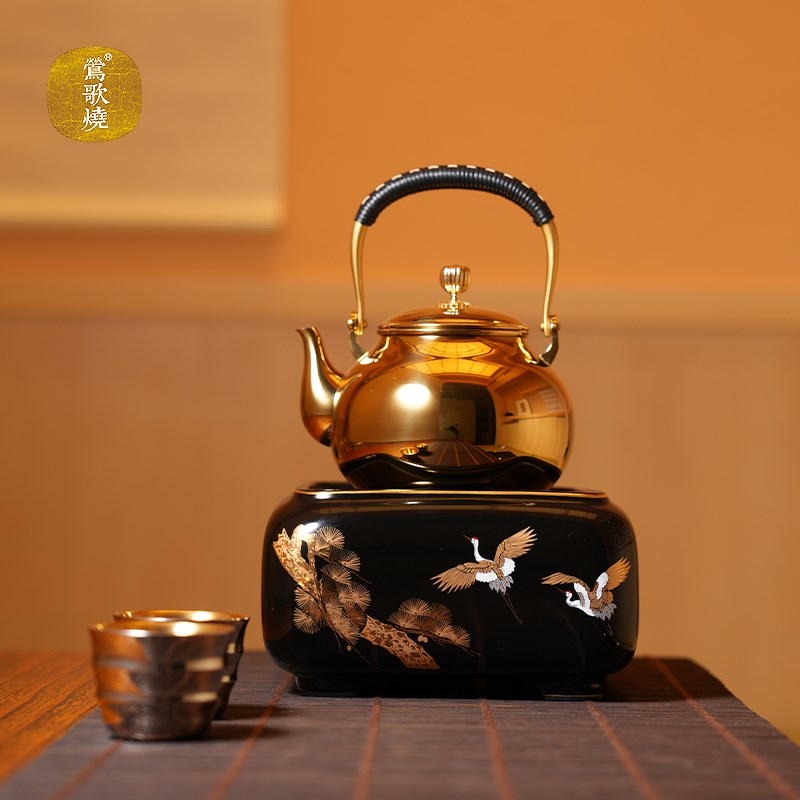 莺歌烧电陶d炉静音茶炉家用围炉煮茶茶炉台式泡茶煮茶器烧水电陶