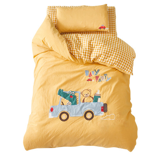 幼儿园被子三件套纯棉被套婴儿小被子儿童宝宝入园被褥含芯六件套