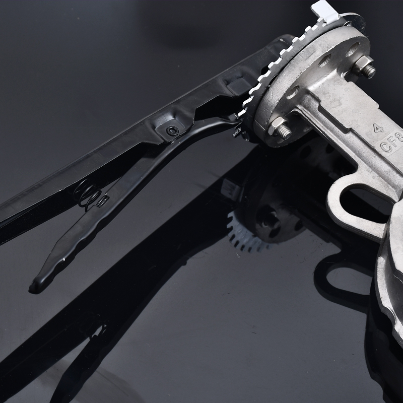 304全不锈钢手柄手动对夹式四氟蝶阀D71X/F-16P耐高温阀门DN50 65