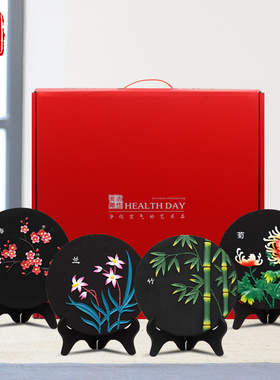 家居装饰品摆件客厅书柜书房间工艺品梅兰竹菊送老师教师节礼物