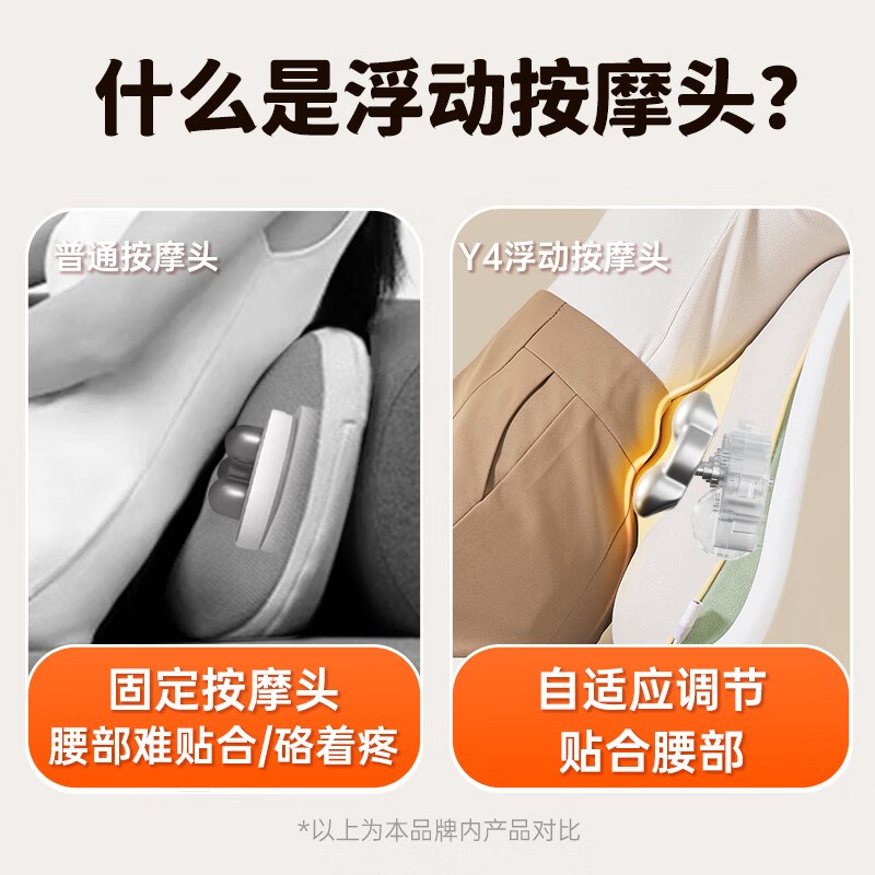 兔唯乐米家颈椎按摩器背部腰部按摩多功能小靠枕肩颈按摩枕揉捏