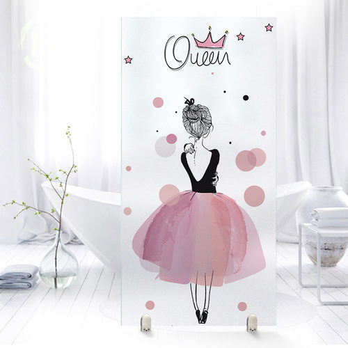 玻璃贴纸贴膜透光不透明防窥窗户遮光卡通浴室卧室移门磨砂防走光