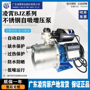 广东凌霄水泵自来水增压泵家用全自动不锈钢自吸泵管道加压抽水泵