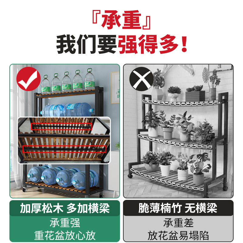 铁艺花架落地式2024新款客厅多层阶梯式置物架阳台可移动花盆架