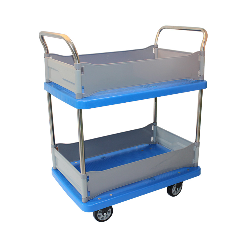 兴锋XFX 层平板车手推车推货车四轮小拉车仓库拖车搬运车