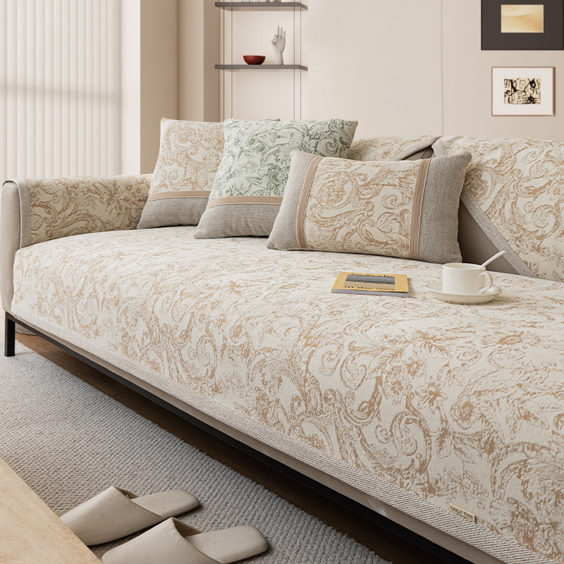 新款复古现代沙发垫四季通用防尼尔高端坐垫盖布罩,居家布艺,沙发垫,淘宝优惠券,粉丝福利购,淘宝优惠卷