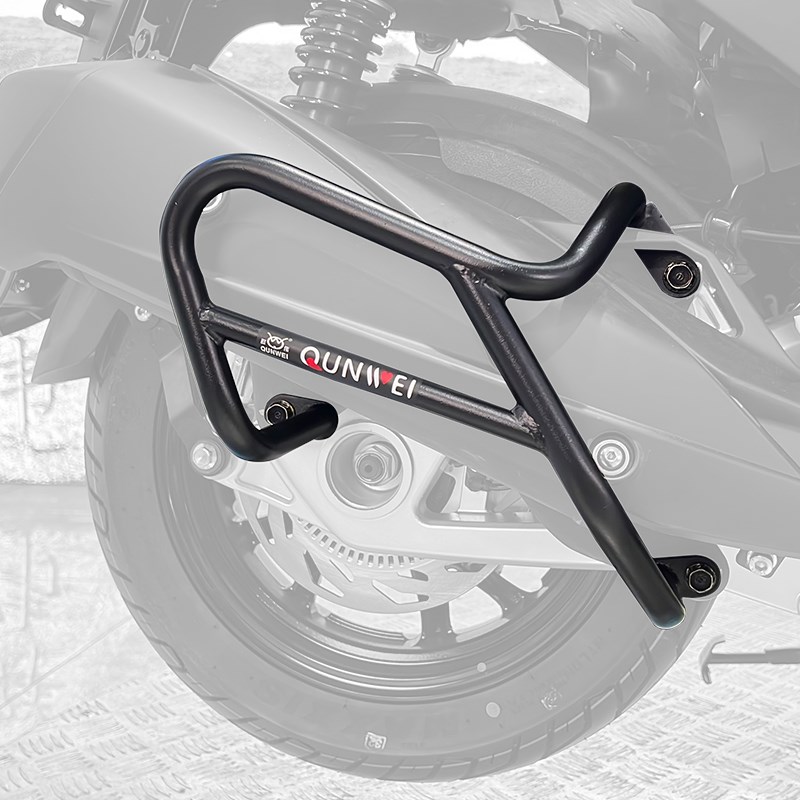 适用光阳H150消声器保险杠RKS150排气护杠RacingX150保护改装护架