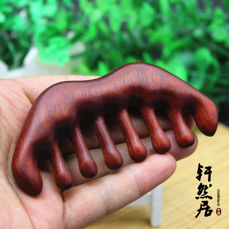 实木质头皮按摩梳子头部经络梳檀木木梳子宽齿大齿女防天然养生