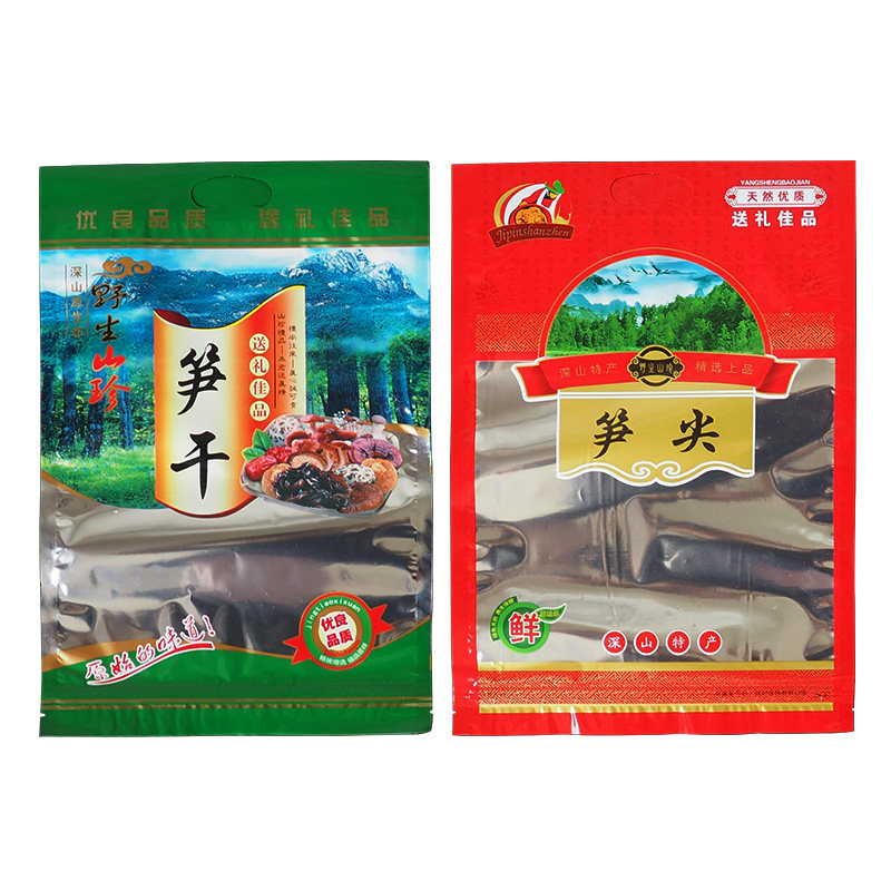 笋干包装袋子 自封口袋  通用竹笋尖 笋丝片烟笋 礼品袋图片