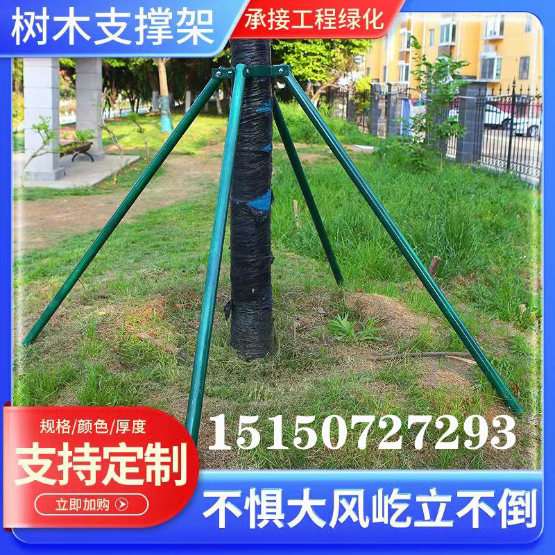 钢管树木支撑架固定器园林防风大树支伸缩杆绿化苗木支架树撑护树图片