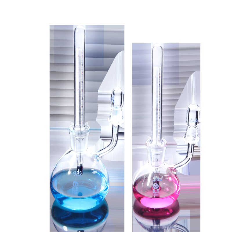 垒固 附温比重瓶密度瓶mlml比重瓶附温度计玻璃带温度计实验室比