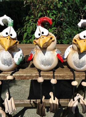 养鸡场农场装饰 户外庭院景观雕塑树脂工艺品 花园雕像有趣的鸡