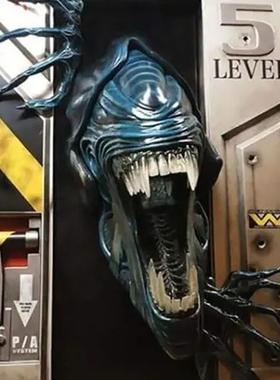 跨境爆款创意毒液恐龙亚马逊异形玩具卡通摆件模型树脂工艺品