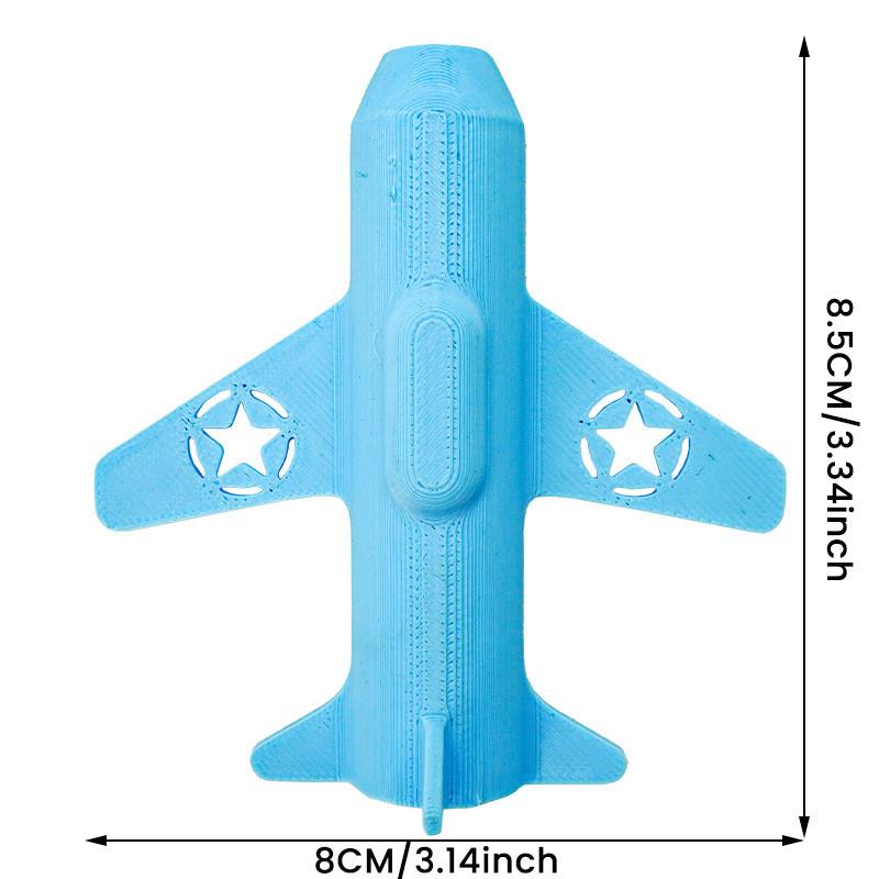 跨境新款注射器喷射夹儿童飞机形状注射器配件分散注意力塑料工具