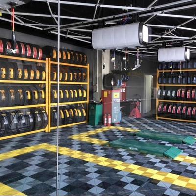 4s店汽车轮胎展示架多功能重型轮胎货架置物架汽修车间多层铁架子