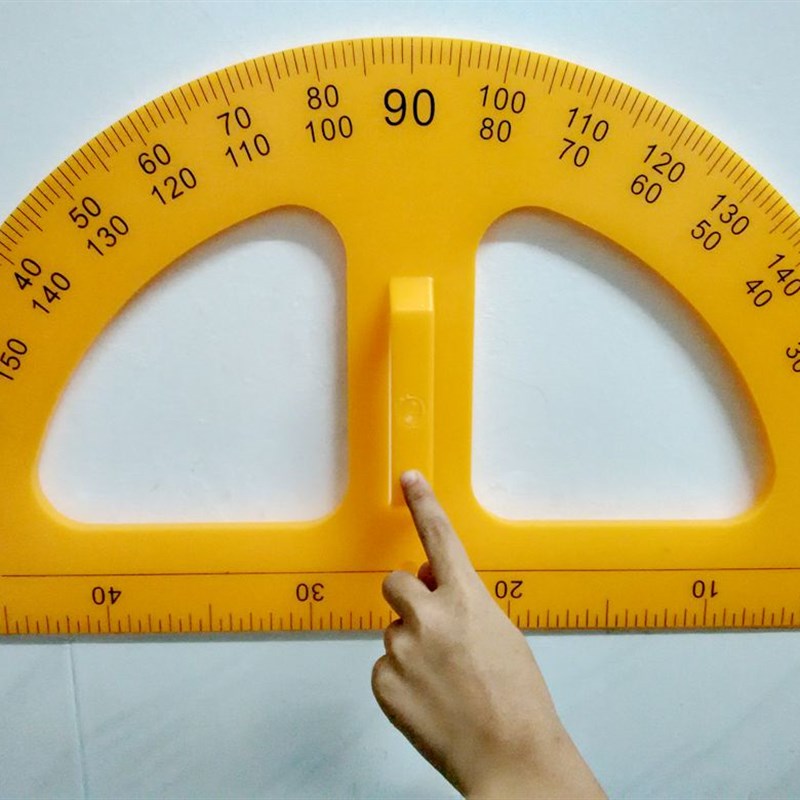 包邮 老师教学教具用量角器 塑料量角尺 50CMQ大半圆量角尺 教学
