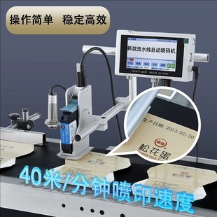 工业级自动打码 机 机在线打生产日期图形二维条码 喷墨墨盒分页喷码