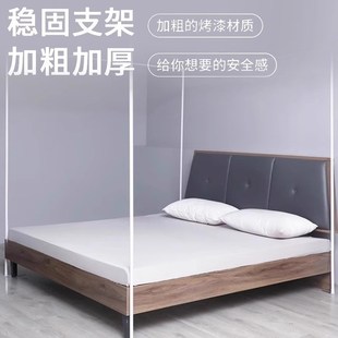 宫廷落地蚊帐家用卧室三开门公主风床帘幔纱支架加粗加厚 2025新款