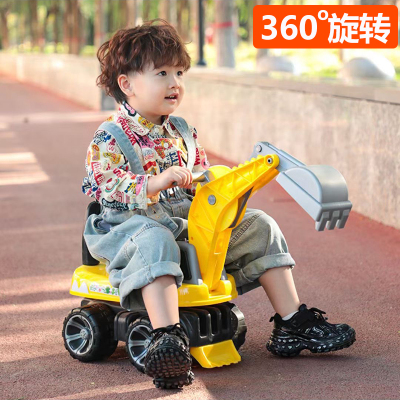 童思达男孩挖掘机360度旋转可挖