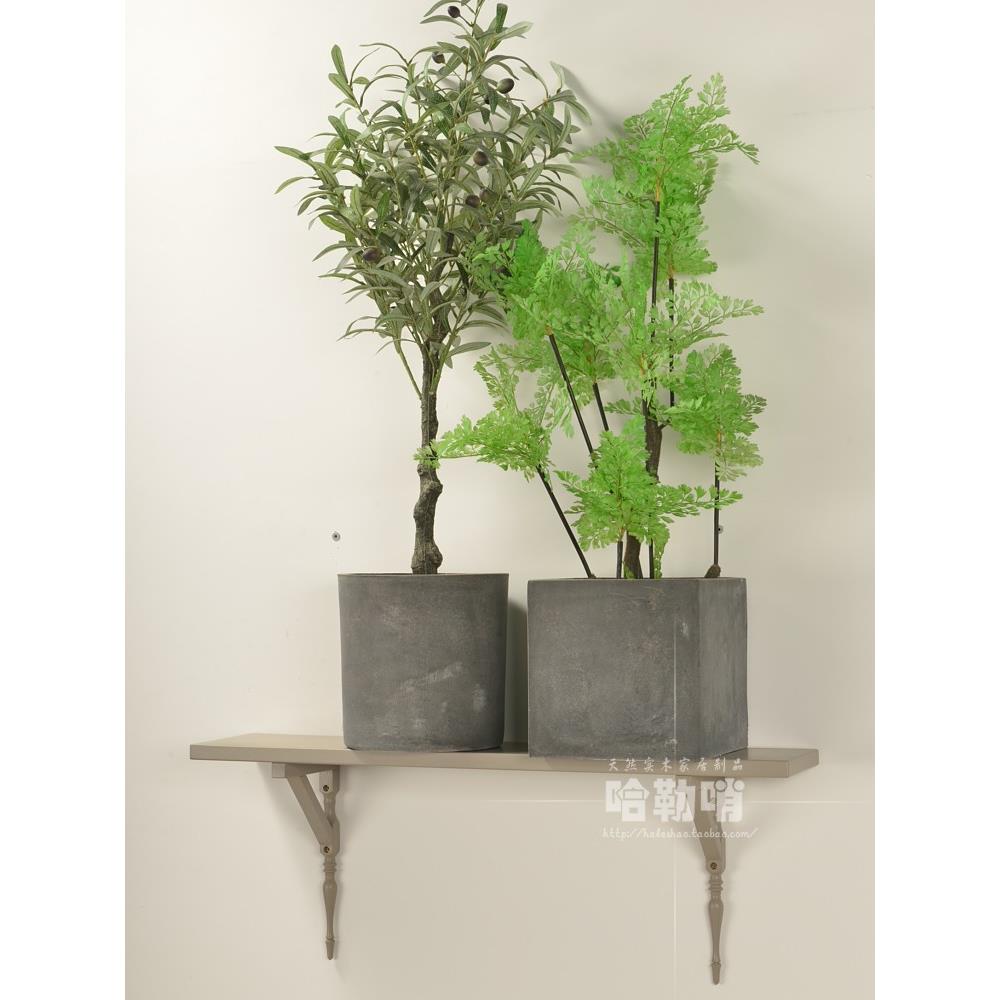 实木置物架书架多层收纳架客厅墙上展示架卧室床头隔板一字板托架